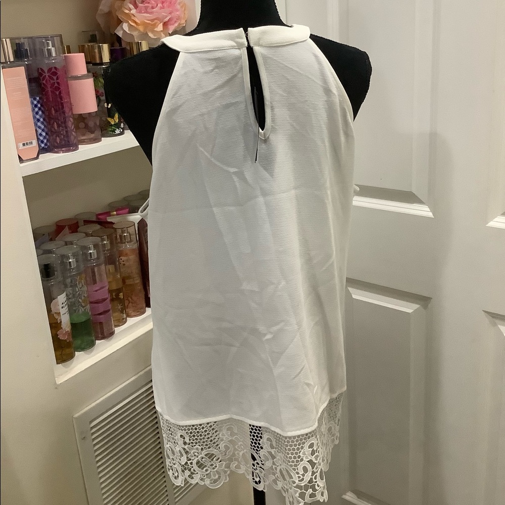 Crochet Ruffle Detail Tank - Picture 2 of 4
